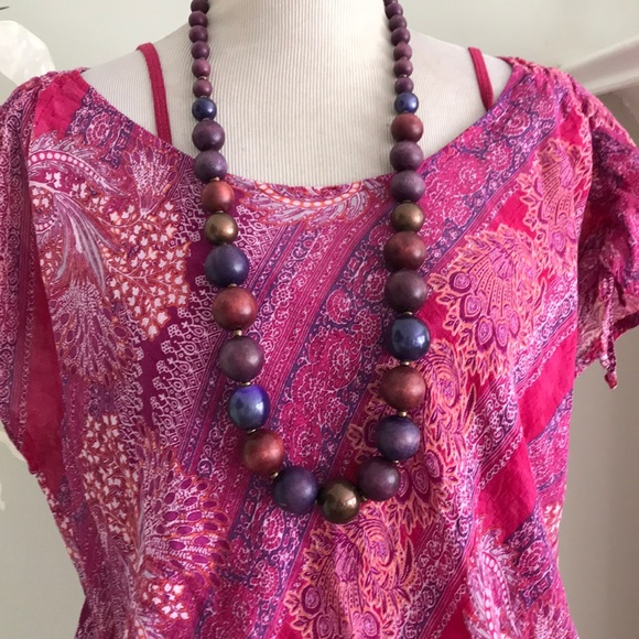 Jewelry - LARGE PURPLE BEADED NECKLACE